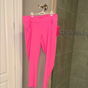 Lilly Pulitzer Luxletics Corso Pants UPF 50 Cockatoo Pink Size 16 New with Tags